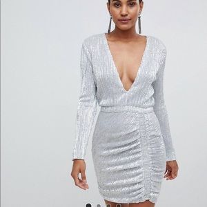 Sequin Iridescent Bridal / Bachelorette Dress